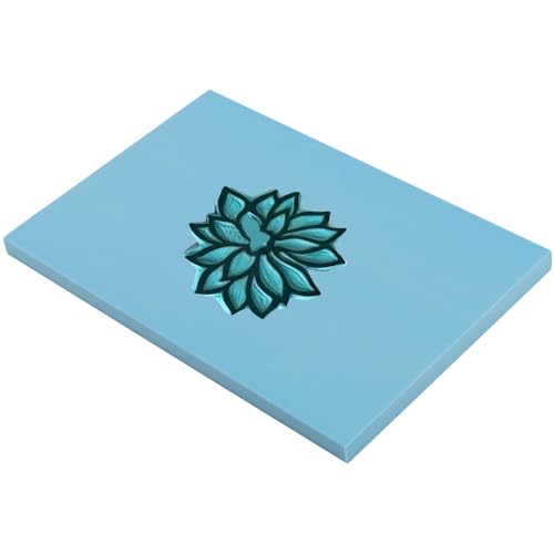 20 Pcs 4" x 6" Blue Rubber Carving Blocks (20 Count)