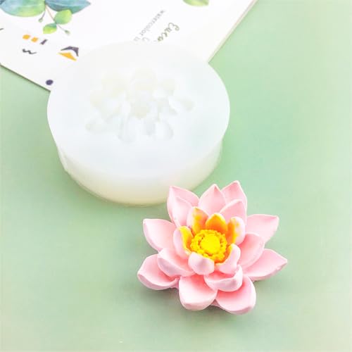 9 PCS Flower Candle Molds Rose Silicone Candle Mold Flower Shapes (9 Count)