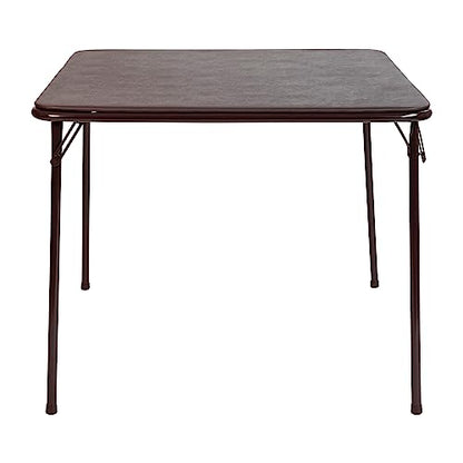 Brown 33.5" Square Folding Table