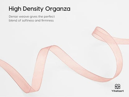 Pink Organza Ribbon 3 (3 Count)