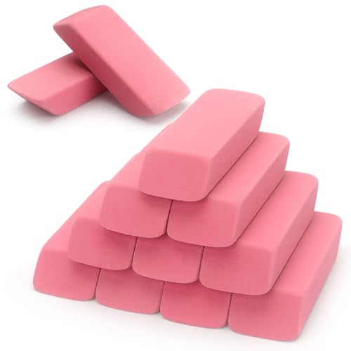 12 Pack Pink Erasers (12 Count)