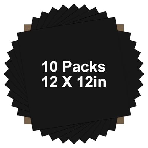 Black HTV Heat Transfer Vinyl Bundle (10 Count)