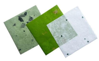 Natural Fiber Mulberry Paper Sheets 6 x 6 Inches (50 Count)