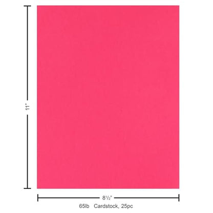 PA Paper Accents Stash Builder Cardstock 8.5" x 11" Hot Pink