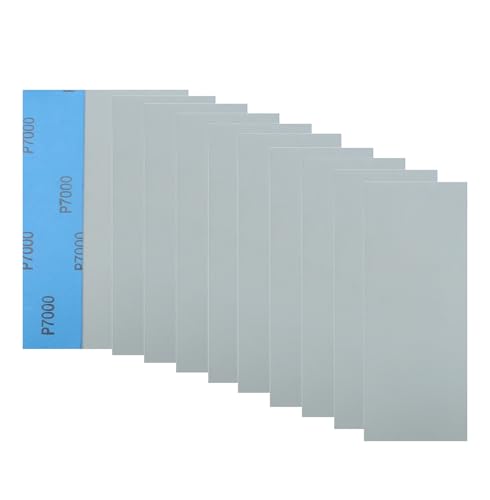 20Pcs 9 x 3.6 Inchs 7000 Grit Wet and Dry Handmade Universal Sanding Sheets