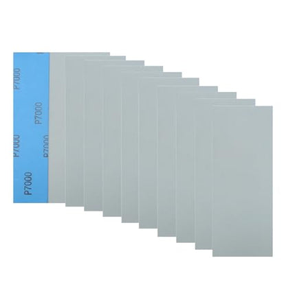 20Pcs 9 x 3.6 Inchs 7000 Grit Wet and Dry Handmade Universal Sanding Sheets
