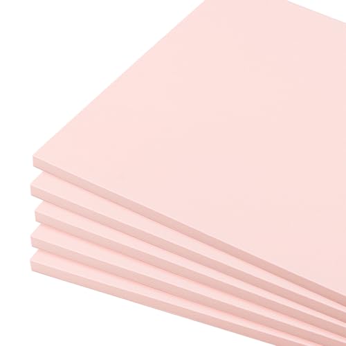 5 PCS 8.3 x 11.8 Inch Pink Large Rubber Stamp Carving Linoleum Blocks (5 Count)