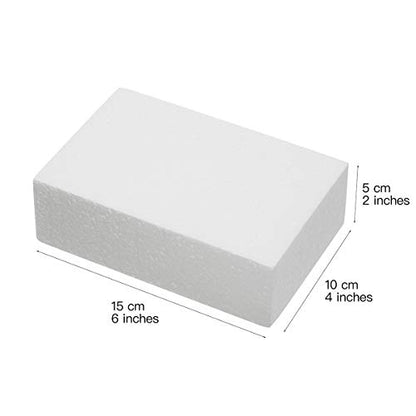 8 Pack Crafare Craft Foam Blocks 6x4x2in Polystyrene Brick Arts & Projects (8 Count)