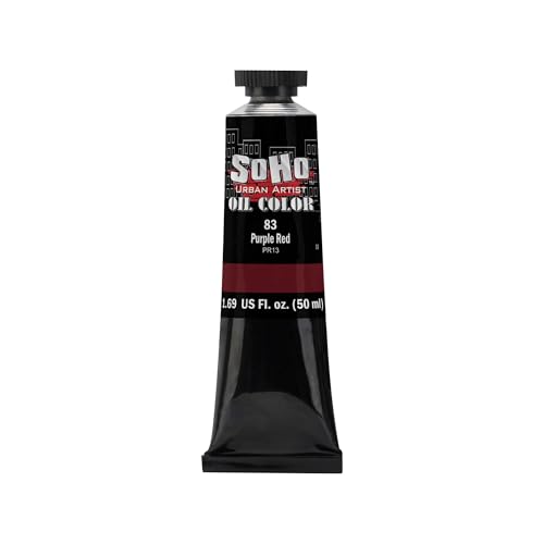 Oil Paint Purple Red
