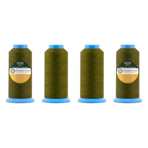 Size 69 210D T70 Olive Green Bonded Nylon Thread (18000 Foot)