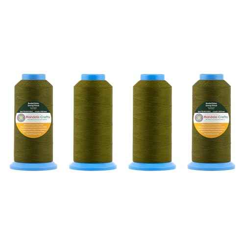 Size 69 210D T70 Olive Green Bonded Nylon Thread (18000 Foot)