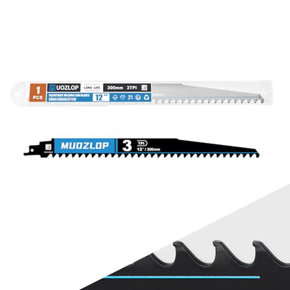 1Pack 12inch 3TPI High Reciprocating Saw Blades