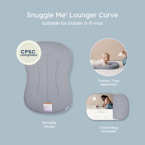 Organic Newborn Baby Infant Lounger Pillow & Tote Bag