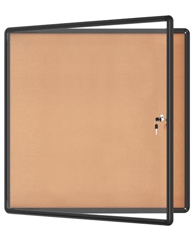 38"x38" Enclosed Bulletin Board