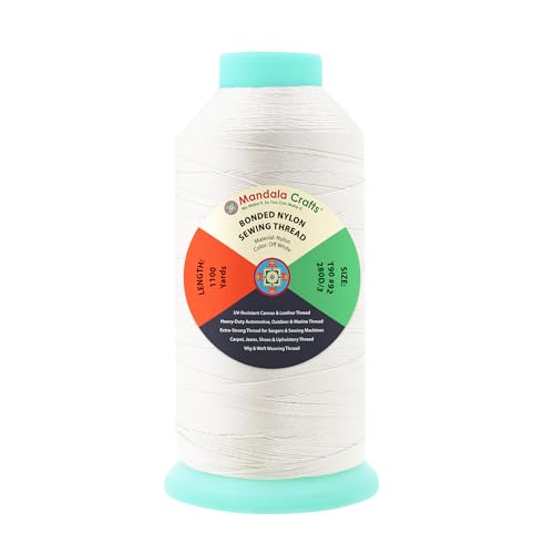 Size 92 280D T90 Off White Bonded Nylon Thread (3300 Foot)
