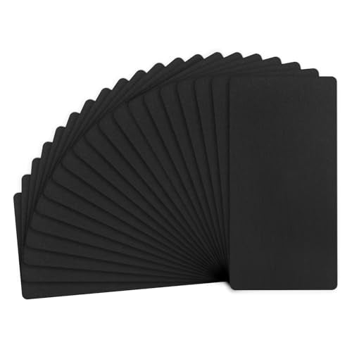 20 Pack Anodized Aluminium Laser Engraved Mount Metal Plate 4x2x0.03 Inch Engraver Blank Anodized Aluminum Sheets for DIY Laser Printing (20 Count)