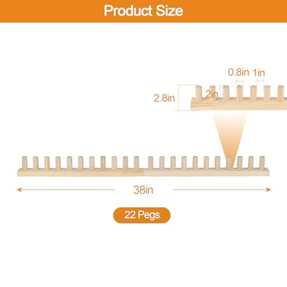 Chunky Blankets Loom Knitting Looms Long Installation Free and Adjustable Foldable Portable Extra Loom Large 38