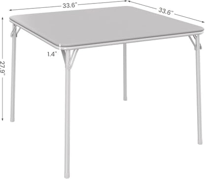 34 Inch Folding Card Table with Padded Top