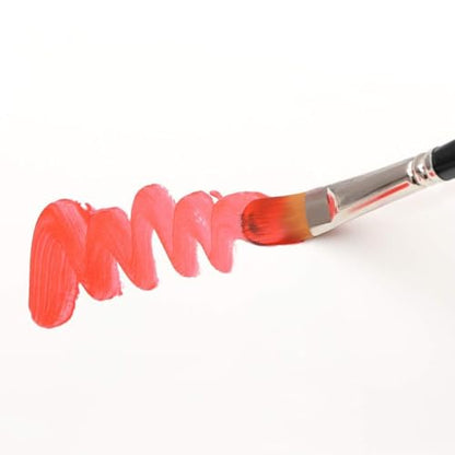 Synthetic Filbert Paint Brush Set 10pcs for Acrylic Watercolor Gouache Art Painting and Body Craft Painting (10 Count)