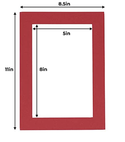 5.5x8.5 Mat for 8.5x11 Frame (10 Count)