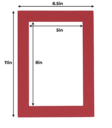 5.5x8.5 Mat for 8.5x11 Frame