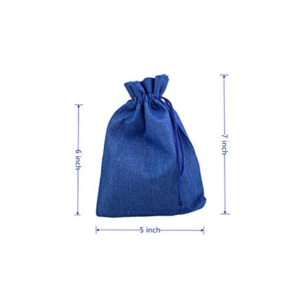 Pack of 25 Burlap Gift Bags with Drawstring Linen Jewelry Pouches Wedding Hessian Jute Bags for Birthday and Treat Pouches Party Wedding Favors Gift