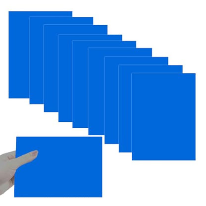 10Pcs Blue Anodized Aluminum Sheet 5" x 7" x 1 (10 Count)