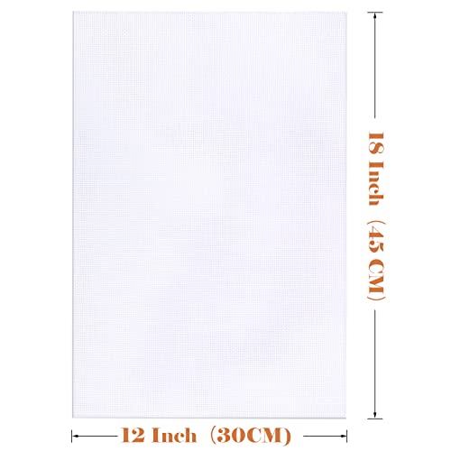 6 Pieces Aida Cloth 14 Count White
