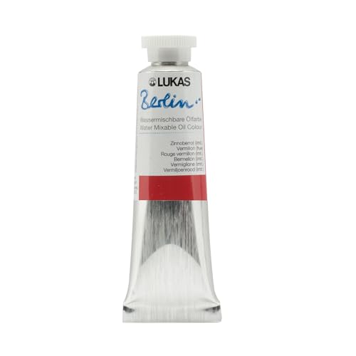 Berlin Pro Artists Water Mixable Oil Paint 37 ml Tube Vermilion Hue