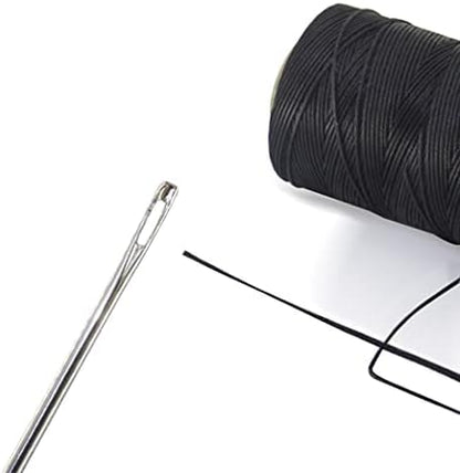 4“ Upholstery Large Eye Long Needle Apply to Home or Work Hand Sewing Tapestry Embroidery (4 inchX2 + Leather)