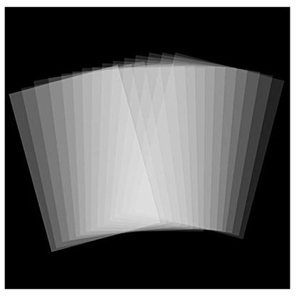 15 Pack 6 Mil 12 x 24 inch Clear Mylar Stencil Sheet