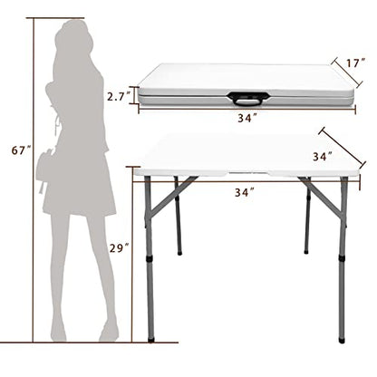 34in Square Folding Table