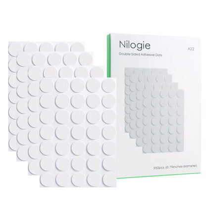 350pcs Clear Double Sided Sticky Dots (350 Count)