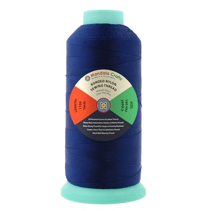 Size 92 280D T90 Dark Blue Bonded Nylon Thread