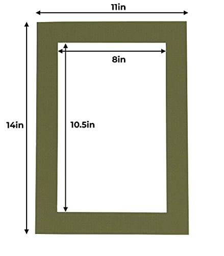 11x14 Mat for 8.5x11 Photo (25 Count)