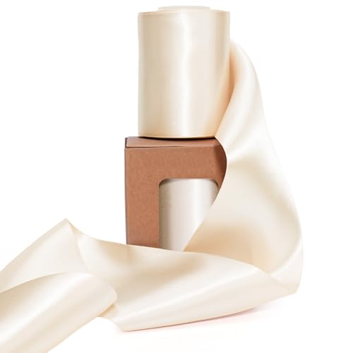 Nude Satin Ribbon 3 Inch x 10 Yards Double Faced