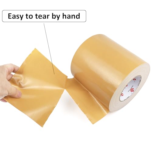 6" Tan Beige Duct Tape 6 Inch (180 Foot)
