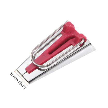 Bias Tape Maker Kit 18mm Single and Double Fold Fabric Bias Binding Maker Sew Tool for Fabric Quilting Sewing Crafting DIY