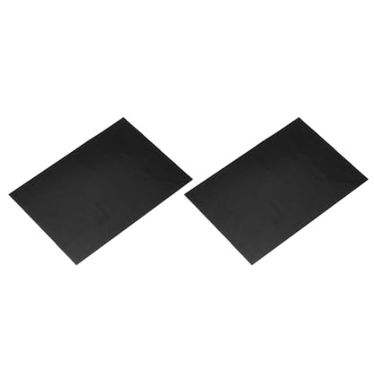 2 Pcs Stained Glass Sheet Mosaic Tile 7.9 Inch x 5.9 Inch Black Stained Glass Sheets for Crafts DIY Art Project