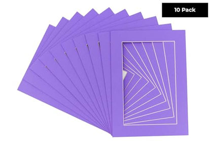 Pack of TEN 11x14 Mats Bevel Cut for 9x12 Photos (10 Count)