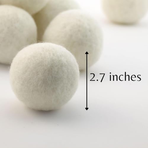 Wool Felt Balls 12 PCS for Needle Felting 3 Size