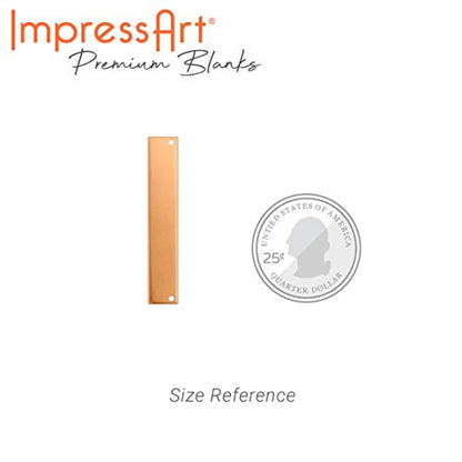 Premium Metal Stamping Rectangle Blanks for Metal Stamping and Jewelry Making (24 Count)