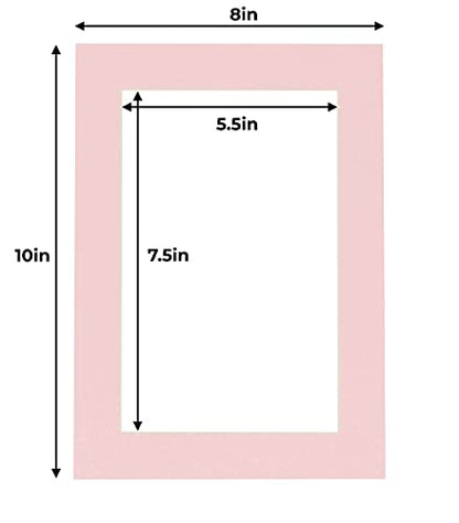 6x8 Mat for 8x10 Frame (25 Count)
