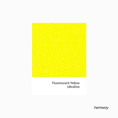 Resin Glitter Fluorescent Yellow 100g Ultrafine (3.5 Ounce)
