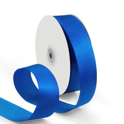 1-1/2 Inch 100 Yards Satin Ribbon Royal Blue, Solid Color Fabric Ribbon for Gift Wrapping, Wedding, Polyester Gift Ribbon for Birthday Party Decoration, Craft, Hair, Floral, Sewing (300 Foot)