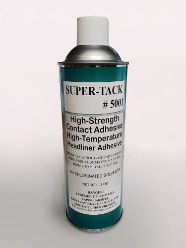 Super TACK Upholstery HIGH Strength Web Spray Glue Contact Adhesive 15oz. for Fabric (15 Ounce)