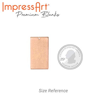 Premium Metal Stamping Rectangle Blanks for Metal Stamping and Jewelry Making (24 Count)