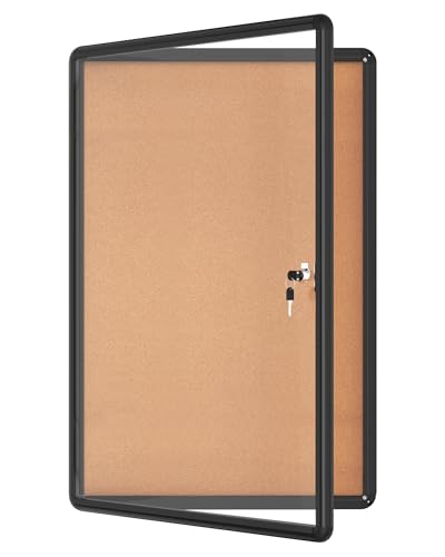 36"x24" Enclosed Bulletin Board