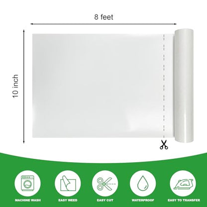 White Glitter HTV Heat Transfer Vinyl Rolls