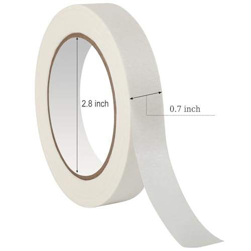 Masking Tape Masking Tape Bulk 0.7 inch 55 Yards 3 Rolls 165 Total Yards (3 Count)